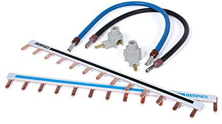 Tableau Electrique - Coffret Electrique - Disjoncteur - Bornier Electrique - Embout de cablage - Borne de Connexion électrique - Kit De Câblage 1 Rangée - Debflex - 707746