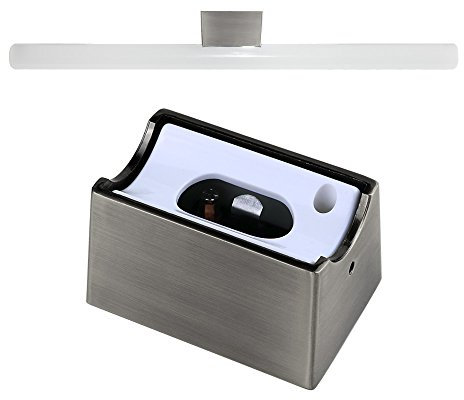 Hochwertige Spiegelleuchte S14d Fassung für Linestra Ralina Philina LED oder Glühlampe aus Metall (Chrom Matt)