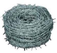 Alambre de espino galvanizado de 4 puntas, N ° 14 – 2,2 mm. rt. de 200 MT.