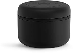 Fellow Atmos Vacuum Coffee Canister – Stainless Steel Airtight Food Storage Container for Ground Coffee, Beans, Espresso, Tea & Spices, BPA-Free Vacuum Seal Lid – 0.4 Liter (Holds 6 oz) Matte Black