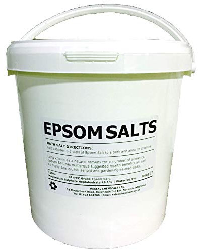 Sal EPSOM | Cubo de 10 kg | farmacéutico | grado alimenticio | sulfato de magnesio