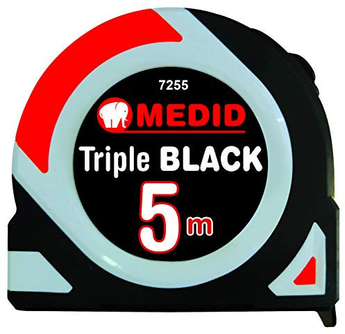 Medid 7255 Mètre ruban triple noir