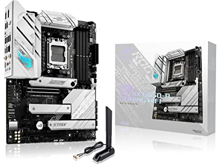 ASUS ROG Strix B650-A Gaming WiFi 6E AM5 (LGA1718) Ryzen 7000 Placa Base (12 + 2 Niveles de alimentación, DDR5, 3 Ranuras M.2, PCIe® 4.0, 2.5G LAN, WiFi 6E, Puerto USB 3.2 Gen 2 x 2 Type-C®)