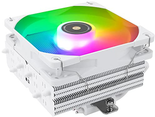 Thermalright SI-100 WHITE ARGB CPU Air Cooler, 6 Heat Pipes,120mm PWM Quiet Fan ARGB CPU Cooler with 2000RPM Speed,for AM4/AM5,Intel lga1150/1151/1200/1700/1851/2011, 110mm Hight PC Cooling