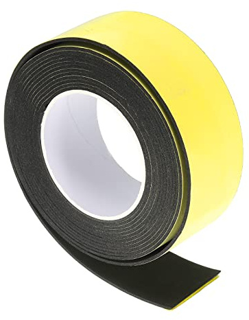 M METERXITY Single-Sided EVA Foam Tape - Sponge Adhesive Apply to Outdoor, Garden (50mmx2mmx5m, Yellow)