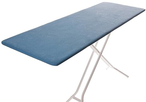 TIVIT Rectangular Ironing Board Cover for Rectangular Ironing Boards - Titanium Metallic Coating, Thick Padding, Scorch Resistant, Elastic Edge, 60x24, Made in Italy