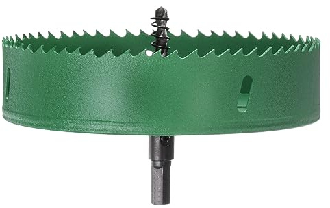 QUARKZMAN Bi-Metall Lochsäge 150mm (5-29/32) M42 HSS (Schnellarbeitsstahl) Lochsäge Bohrspitze Schneidegerät für Holz Plastik Metall Blatt Gipsplatte