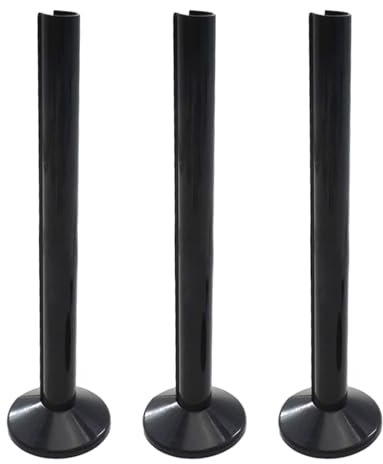 3 Stück schwarze Rohrabdeckungen, 3 Stück Rohrmanschetten, 200 mm schwarze Rohrhülsen, Ventilabdeckungen, Handtuchhalter-Heizkörperrohrabdeckungen, Rohrdekoration, geeignet für Rohrabdeckungen.
