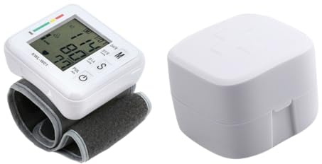 Weiß Automatisches Blutdruckmessgerät, aus ABS für Handgelenk | Bluthochdruck Messgerät, Lcd Digitalanzeige mit Schlafmodus und Automatischer Kompression