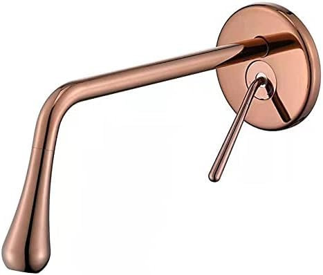 Wandmontierte Badewannenarmaturen, Wassertropfen, Badezimmer-Wasserhahn, Waschbeckenarmaturen Für Badezimmer, Badezimmer-Waschtisch-Mischbatterie, Goldfarben,Roségold
