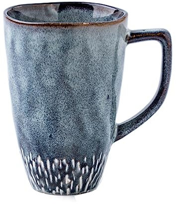 BLMAGS Comfort Vintage Mug Round Ceramic Large Coffee Mug Office Home Tea Cup with Handle 475ml/16.1oz Reusable Fashion