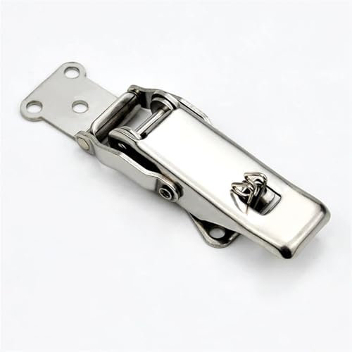 Edelstahlschnalle Schnappverschluss Schrank Gepäckverschluss Federbelasteter Knebelverschluss DIY Metallschnallen Verschlussverschlüsse Werkzeuge 1St(Iron galvanization)