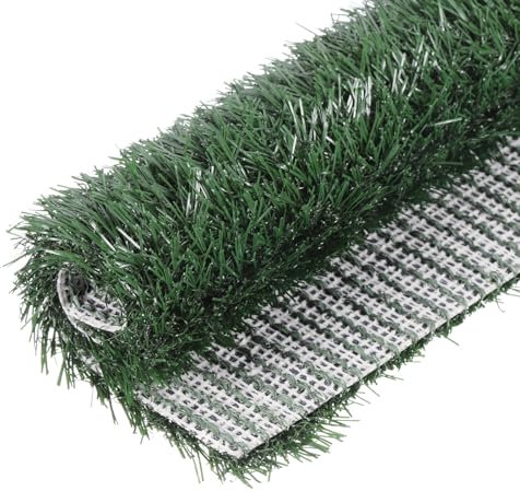 QUARKZMAN Tappeto in erba artificiale, 46 x 58,5 cm, tappeto erboso finto realistico, per la decorazione del giardino esterno, paesaggio di erba, tappeto da cortile verde