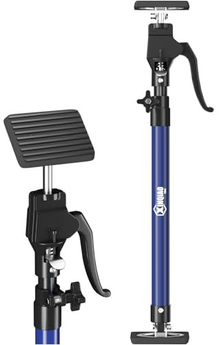 XINQIAO Third Hand Tool Support System, Premium Steel Support Rod with 154 LBS Capacity for Cabinet Jack, Drywall Jack& Cargo Bars, 23.6 IN to 45.3 IN Long, Blue, 1 PC