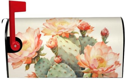 Acuarela Cactus Impresión Magnética Buzón Cubierta Navidad Invierno Decoración Estándar Tamaños Grandes