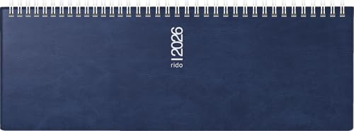 rido/idé Querterminbuch Mod. septant 2026 | 30,5×10,5 cm, Kunststoff, dunkelblau