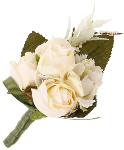 Healvian Ansteckblume Mit Kunstblumen Für Hochzeit Blumenansteckblume Für Trauzeugen Und Brautjungfern Corsage Für Anzugdekoration Gefertigt Aus Stabilem Material