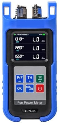 DIKAMAN Tester per cavi in ​​fibra ottica, Tester For Cavi Pon TPN-35 Tester Portatile For Fibra Ottica PON Misuratore Di Potenza Elevata stabilità(SC APC Interface)
