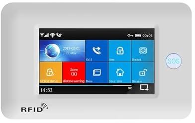 Seguridad Antirrobo del Sistema De Alarma del Hogar De WiFi gsm con La Alarma del Detector Tuya Smart Life(A.)