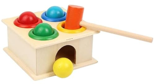 Gemuseeee Holzhammer Spielzeug, Klopfbank Spiel für Kinder, Kleinkind Lernspielzeug