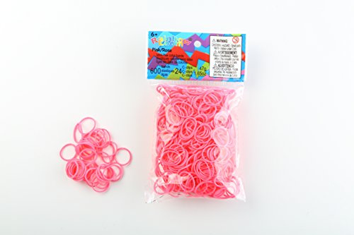 Elastiques Rainbow Loom Rose