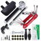 COZYROOMY Fahrrad Reifen Reparaturset - Reparatur Werkzeug Set mit 210 Psi-Minipumpe 10 in 1 Multitool (Mit Kettenabscheider),10 Fahrrad Flicken, 3 In 1 Reifenheber, Saddle Bag. 6 Monate Garantie