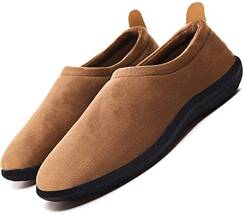 Vintertofflor Dam Herr memory foam komfort Hemmatofflor Unisex Mockasin tofflor Värma Utomhus och inomhus,Gul,38 EU