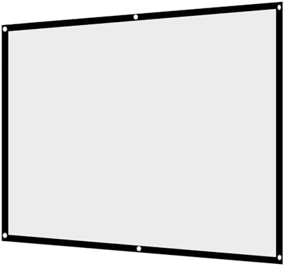 Projektorvorhang, MAGT 1pc Tragbarer, Faltbarer, Knitterfreier Und Haltbarer Weißer Projektorvorhang-Projektionsschirm 4: 3 for Open-Air-Kino (Größe : 84in)