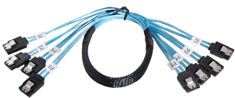 xiwai Internes SAS 4 SATA Host auf 4 SATA 7pin Target Festplatte 6Gbps Daten-Server Raid Kabel 50cm