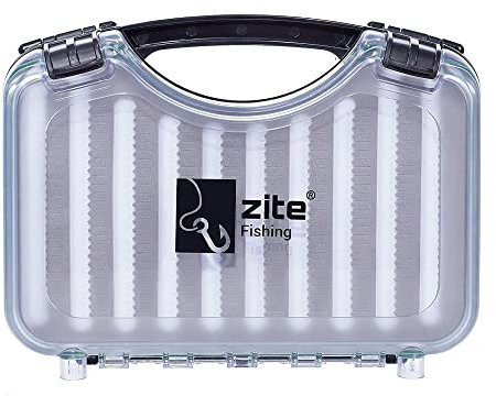 Zite Fishing Trout Spoon-Box - Köderbox Fliegen-Box - Jigkopf Spinner Blinker Streamer Koffer - Wasserdicht - 28x22x7cm