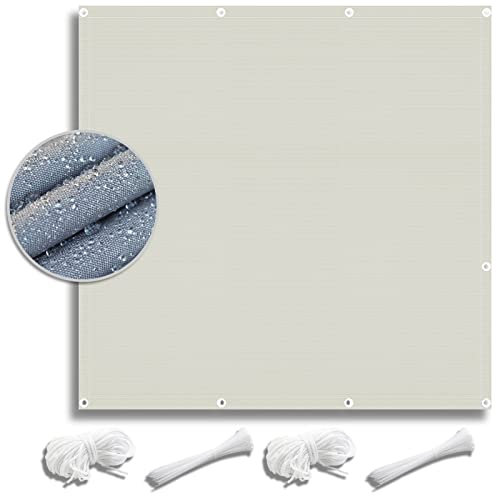 ZQXFZ Sun Shade Sail 3x5M. Oxford-Stoff，Kordel + Kabelbinder. Uv-Filter, Staubdicht gelten Balkon deko Easy to Assemble Robustheit von Balkonverkleidung Blickdichte