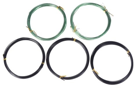 CAXUSD 5 Rollos Alambre De Colores Para Manualidades Alambre De Aluminio Alambre De Color Aluminio Recocido Alambre De Color Artesanal Alambre Para Hacer Joyas Bicicleta
