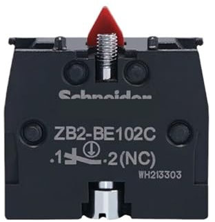 IndusTradCorp ZB2BE102C ZB2-BE102C Contacto de Interruptor pulsador de Contacto Simple Normalmente Cerrado