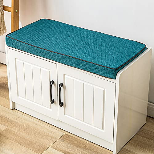 Bankkissen für drinnen und draußen, Sitzkissen für 2- und 4-Sitzer-Möbel, Schaukelstuhl, Terrassen-Bodenkissen für Erkerfenster, Sitz, Garten, Terrasse, Möbelkissen, 140 x 45 x 8 cm, Grün
