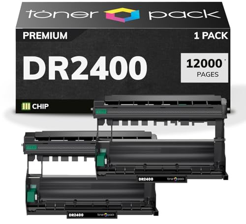 TONER PACK DR2400 Tambor de Imagen Compatible para Brother MFC-L2710DW HL-L2310D HL-L2350DW HL-L2370DN HL-L2375DW DCP-L2530DW MFC-L2710DN L2730DW (2 Unidades)