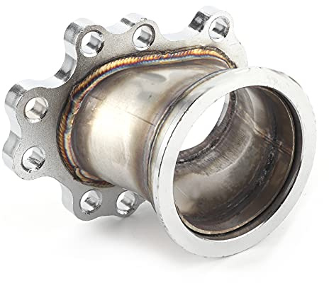 Zohisin Flangia 'attatore A V-Band 3 Pollici con 8 Bulloni Uppipe di Uscita Adatta per T25 T28 GT28 con Materiale Robusto E Installazione Semplice