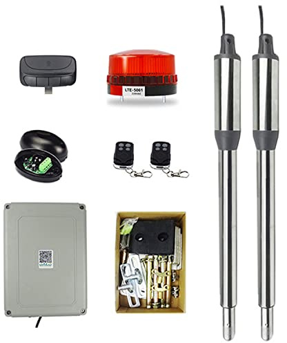 Automatic Swing Gate Opener with WIFI Remote Control and Wireless Keypad, Electric Motor for Secure Access to Garden, Farm, Garage