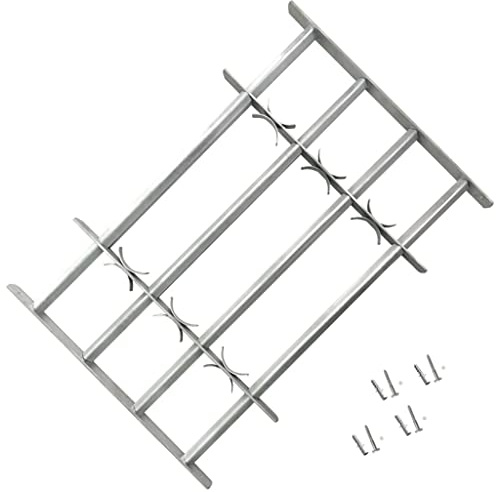 Generico Grate per Finestre Regolabili 2 pz 1000-1500 mm,Finestre