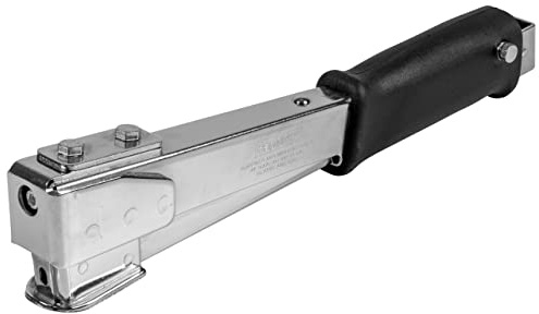 Rapid R54 Kraftfull Häfthammare För Att Häfta Takpapp/Isoleringsmaterial/Plastfolie/Presenningar, Tålig Häfthammare i Stål, För Bredtrådsklammer Nr. 140, 6-14 mm, Kartongförpackning (10566826)