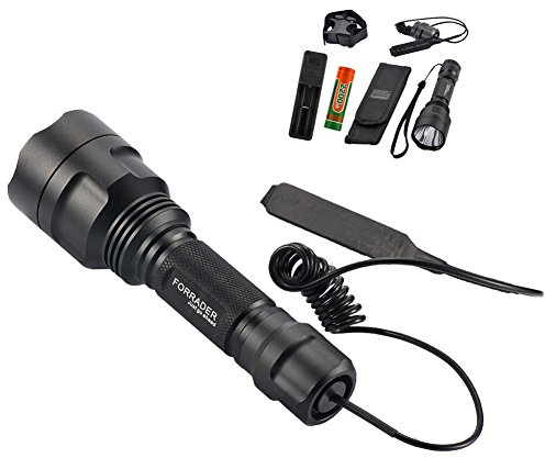 Forrader XM-L C8 linterna de caza, alcance de montaje Lamping lámpara Kit de caza de armas de aire Rifle Light