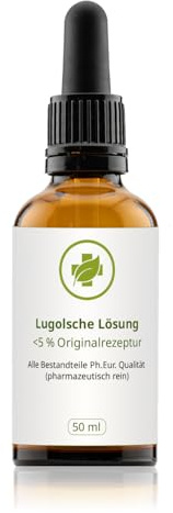 vitalundfitmit100 Lugolsche Lösung 50 ml <5% – Jodlösung Ph. Eur., Pipette