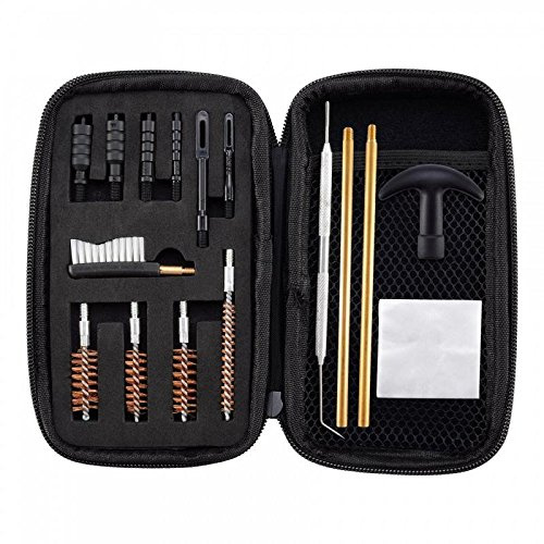 BOOSTEADY Gun Cleaning Kit Pistole Reinigungsset Universal Waffenreinigungsset für Gewehr Pistole .22.357.38.9mm.45 Kaliber Pistolenreinigungsset Pinsel Jag