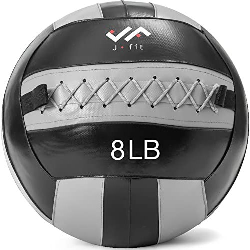 J/FIT JFIT Medizinball, weich, 3,6 kg, Grau/Schwarz
