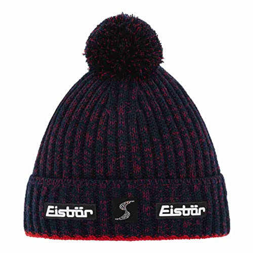 Eisbär Naja Pompon Crystal MÜ SP ardea-Nacht-rot/mele