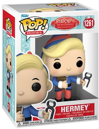 Funko POP! Movies: Rudolph - Hermey The Elf - Rudolph The Red-Nosed Reindeer - Collectable Vinyl Figure - Gift Idea - Official Merchandise - for Kids & Adults - Movies Fans
