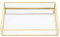 Bandeja de Espejo Dorado Bandeja de Perfume Bandeja de tocador con Espejo Bandeja Adornada Bandeja Decorativa de Metal Bandeja de joyería Organizador de perfumes Bandeja de Maquillaje(S) Bandeja