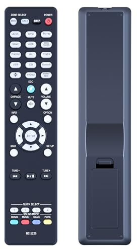 TCNOUMT Neu Ersatzfernbedienung für Denon AV Receiver RC-1228 AVR-X1300W AVR-X1600H AVR-X2600H AVR-X3100W AVR-X3600H AVR-S750H AVR-S940H AVR-S950H RC1228