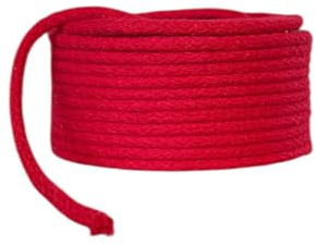 Baumwollkordel 5mm Kordel aus Baumwolle in 26 Farben (1621 - rot, 50 Meter)