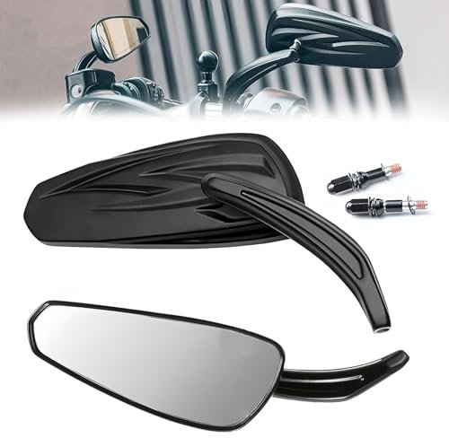 Ysislybin Motorradspiegel, Motorrad Modifizierter Rückspiegel, Motorrad Spiegel M8 Chrom Rückspiegel