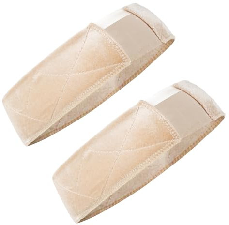 Set Di 2 Fascia Per Parrucca, Retina Per Parrucca Cerchio Per Capelli Antiscivolo Per Indossare La Parrucca, Fascia Capelli Velluto Dorato, Nudo, Misura Regolabile